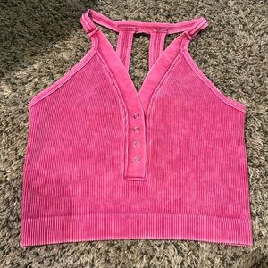Brand New | L/XL Zenana Ribbed Brami Top